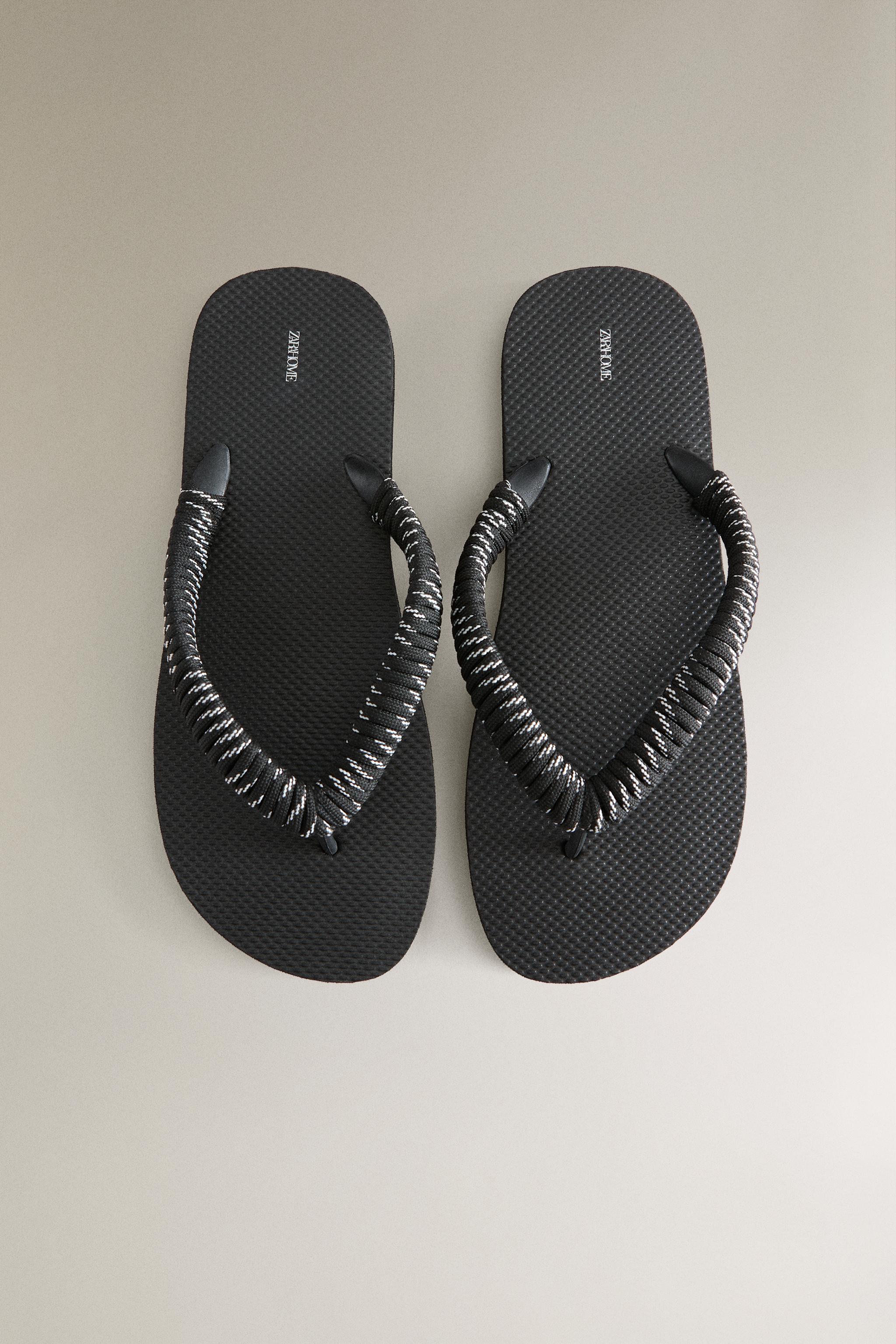 TOE-POST LACE-UP SANDALS
